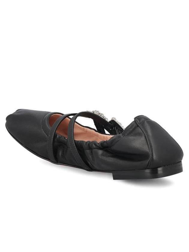 Mary Janes Leather Flat Black - ROGER VIVIER - BALAAN 4