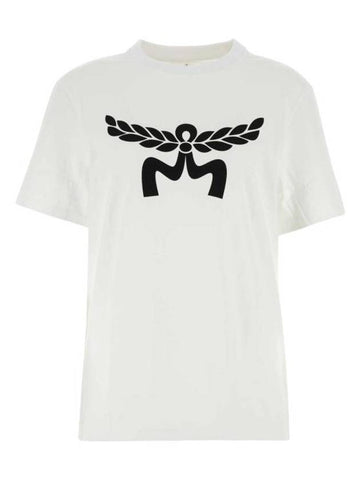 Short Sleeve T-Shirt MHTESMM05 WT White - MCM - BALAAN 1