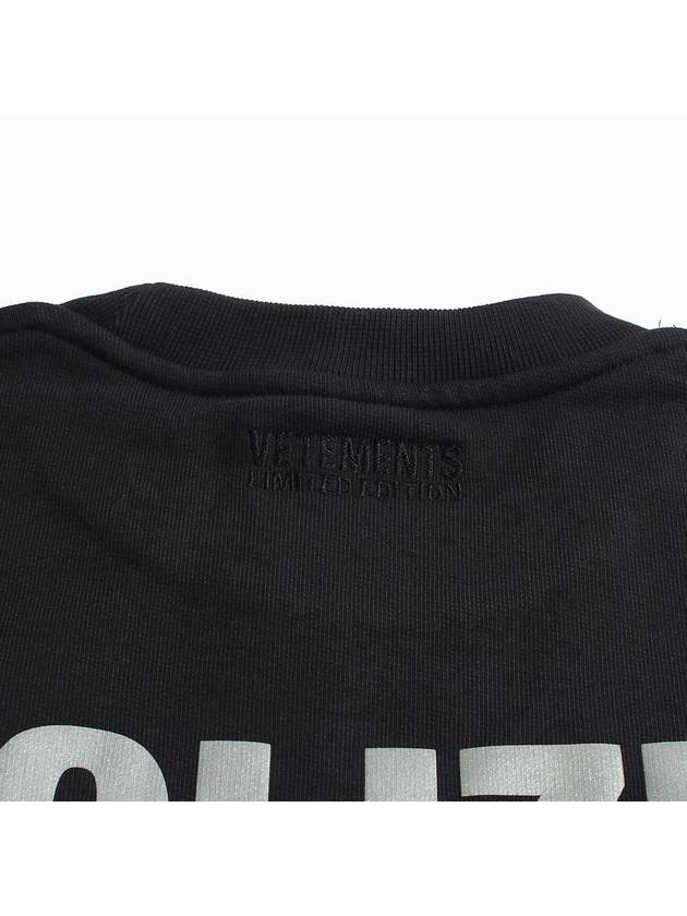 Polizei Logo Sweatshirt Black - VETEMENTS - BALAAN 6