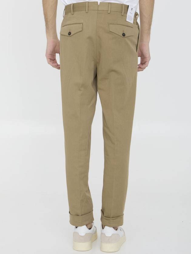 Cotton And Linen Trousers - PT TORINO - BALAAN 4