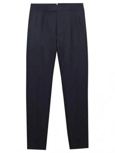 Classic Fit RWB Tab Super 120 Count Twill Wool Backstrap Pants - THOM BROWNE - BALAAN 1