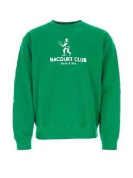 Racquet Club Crew Neck Sweatshirt Grass - SPORTY & RICH - BALAAN 2