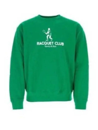 Racquet Club Crew Neck Sweatshirt Green - SPORTY & RICH - BALAAN 2