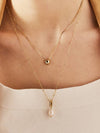 Curve Point Pearl Layered Necklace Curve Point Pearl Layered Necklace - SOSOO - BALAAN 1