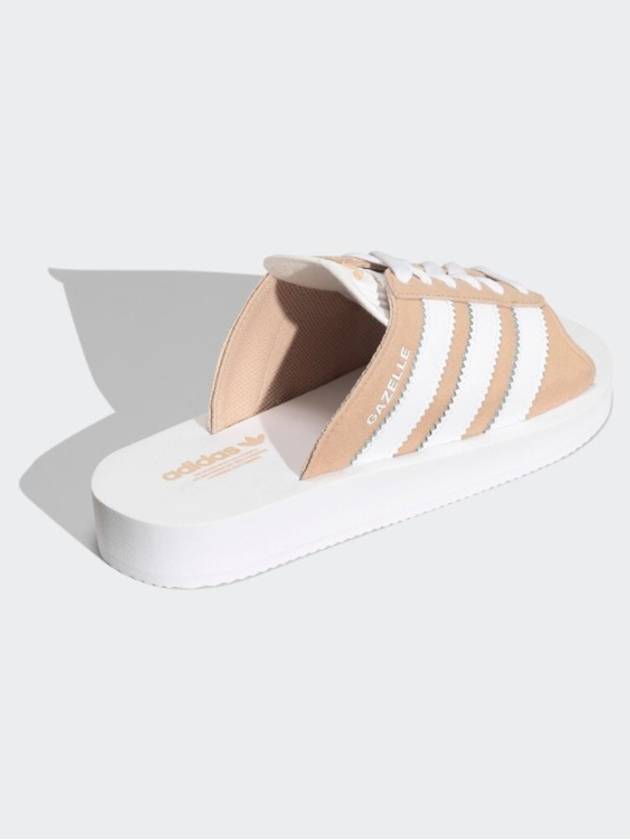 Adidas Gazelle Beach Slides Magic Beige White JQ7422 - ADIDAS ORIGINALS - BALAAN 5