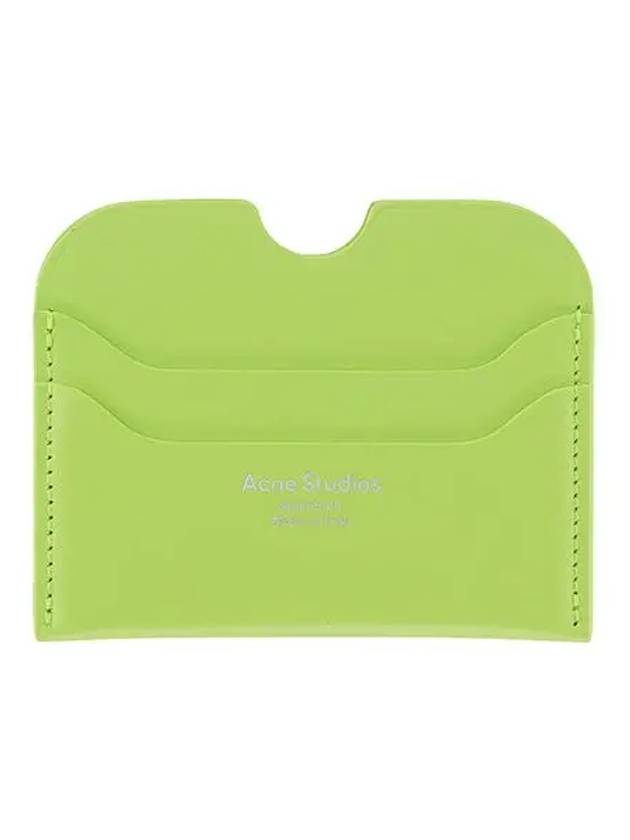 CG0193 LIME GREEN Elmas Large Card Holder - ACNE STUDIOS - BALAAN 1