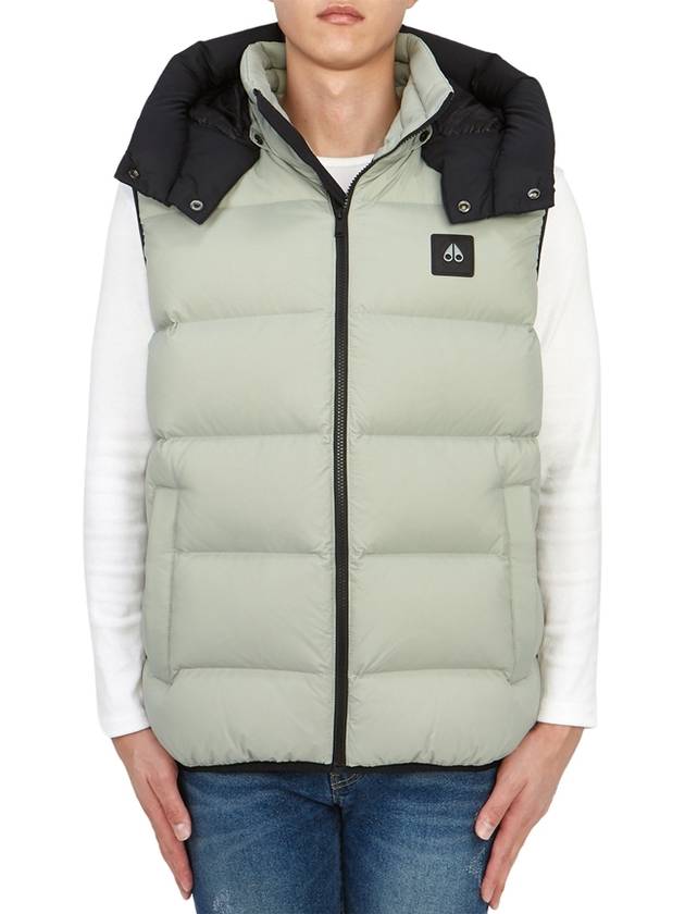 Logo Patch Hoodie Padding Vest Grey - MOOSE KNUCKLES - BALAAN 3