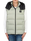 Logo Patch Hoodie Padding Vest Grey - MOOSE KNUCKLES - BALAAN 5