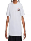 NSW Logo Cotton Jersey Short Sleeve T-Shirt White - NIKE - BALAAN 2