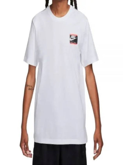 NSW Logo Cotton Jersey Short Sleeve T-Shirt White - NIKE - BALAAN 2