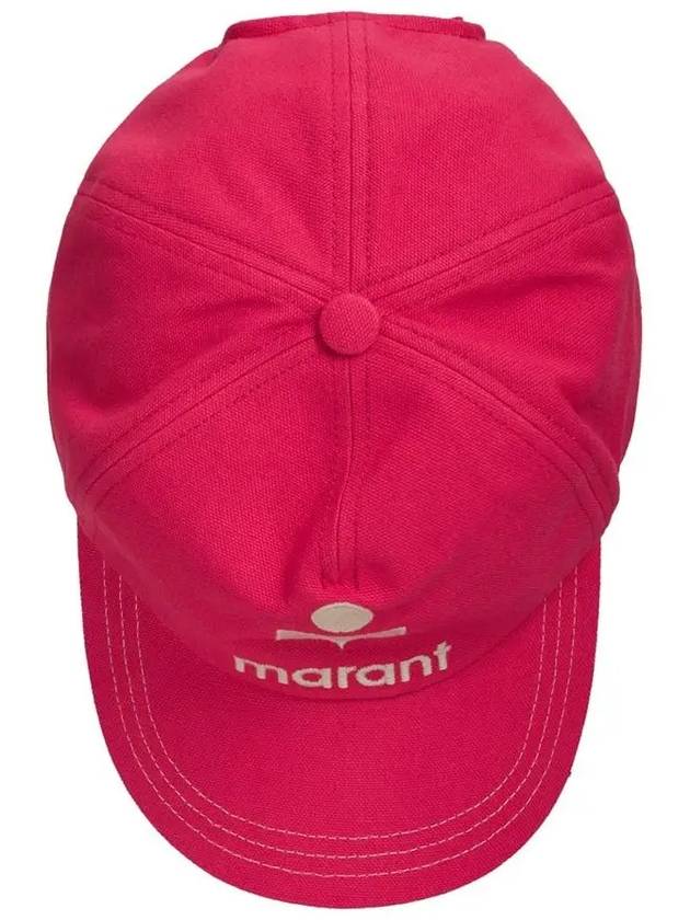 logo embroidery ball cap pink - ISABEL MARANT - BALAAN.