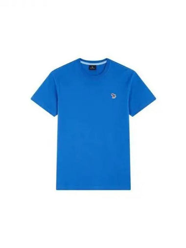 PS zebra patch slim fit t shirt blue 271641 - PAUL SMITH - BALAAN 1