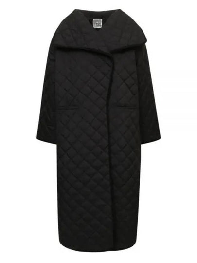 Signature Quilted Single Coat Black - TOTEME - BALAAN 2