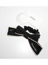 Logo Ribbon Silk Scrunch Hairband Black - CHANEL - BALAAN 5