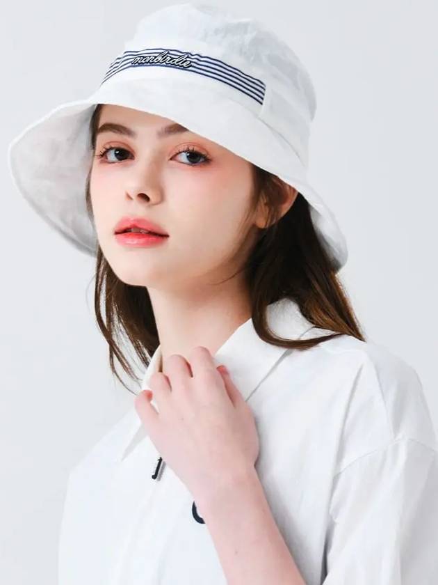 Ribbon Tunnel Cruise Bucket Hat WHITE - MONBIRDIE GOLF - BALAAN 3