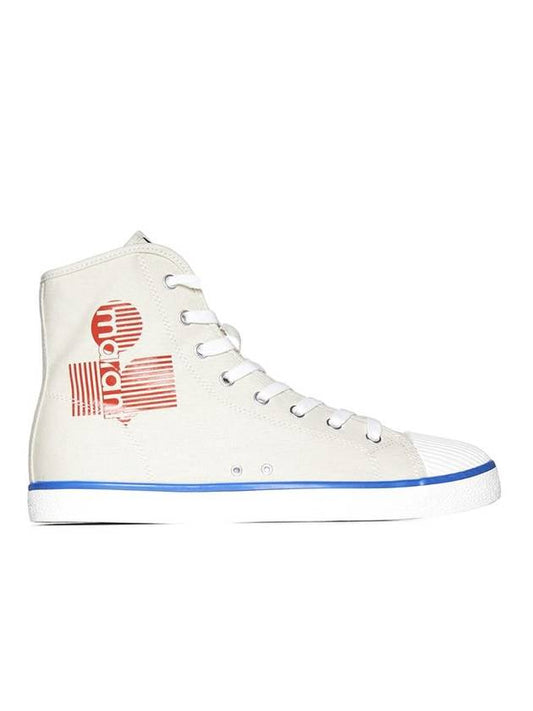 Logo High Top Sneakers White - ISABEL MARANT - BALAAN 1