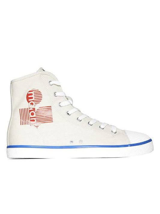 Logo High Top Sneakers White - ISABEL MARANT - BALAAN.