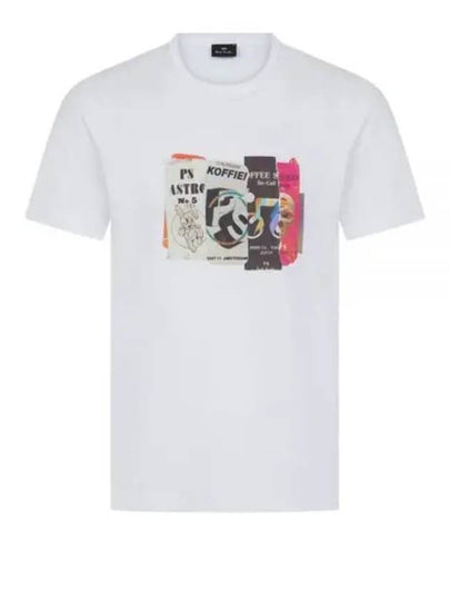 Cut And Paste Short Sleeve T-Shirt White - PAUL SMITH - BALAAN 2