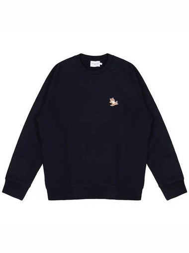 23FW GU00342KM0002 NA Chillax Fox Sweatshirt Navy 998274 - MAISON KITSUNE - BALAAN 1