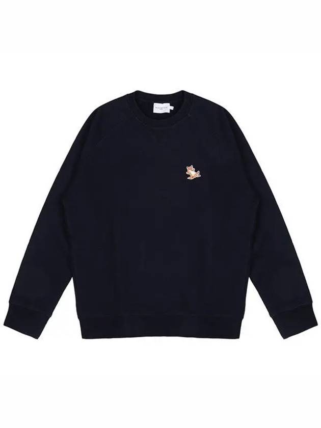 23FW GU00342KM0002 NA Chillax Fox Sweatshirt Navy 998274 - MAISON KITSUNE - BALAAN 1