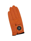 Circle GS Logo Leather Golf Gloves Tangerine - G/FORE - BALAAN 3