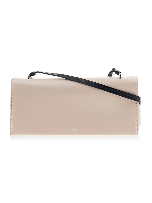 Logo Patent Leather Shoulder Bag Pale Pink - JIL SANDER - BALAAN 1