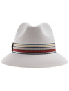 Striped Banding Fedora Ivory - LORO PIANA - BALAAN 3