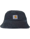 Garrison Logo Patch Bucket Hat Black - CARHARTT WIP - BALAAN 2