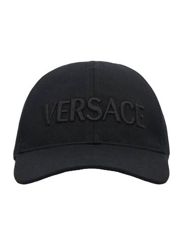 Embroid Logo Ball Cap Black - VERSACE - BALAAN 1