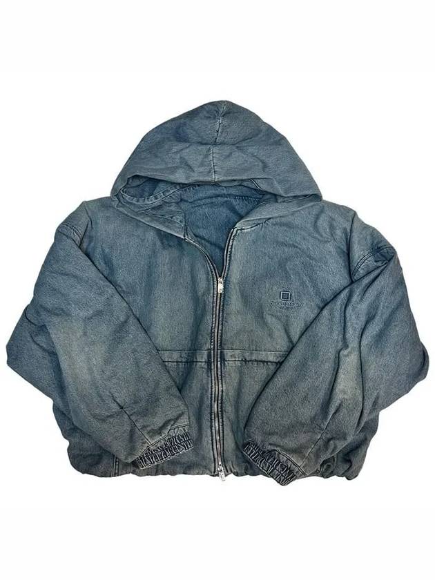 Hooded Denim Jacket Blue - WOOYOUNGMI - BALAAN 2