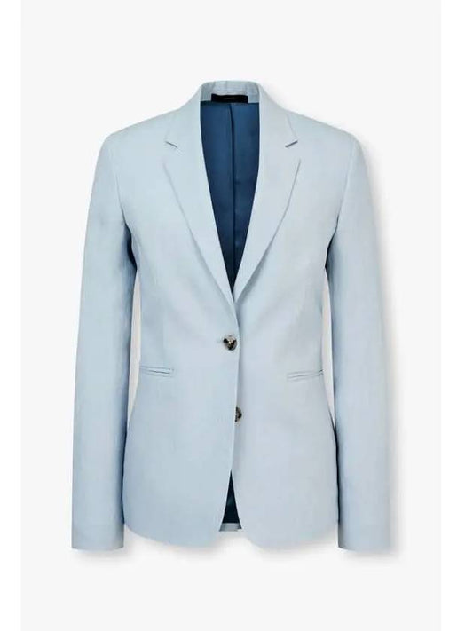 30 9 29 Women s Linen No Sheet Single Jacket Light Blue - PAUL SMITH - BALAAN 1