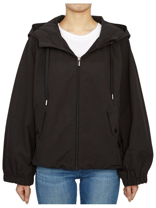 Pariseo Hooded Windbreaker Black - MAX MARA - BALAAN 3