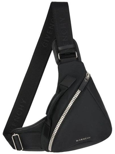 G Zipper Nylon Small Triangle Belt Bag Black - GIVENCHY - BALAAN 2