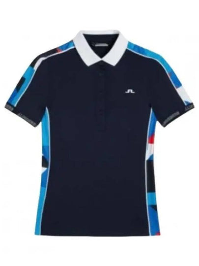 Golf Women's Damai Polo Shirt JL Navy - J.LINDEBERG - BALAAN 2