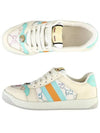 Women's Screener GG Crystal Low Top Sneakers Beige - GUCCI - BALAAN 2