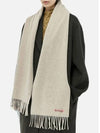 Wool Fringe Muffler Oatmeal Melange - ACNE STUDIOS - BALAAN 4