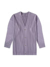 Homme Plissey 23 HP36JL105 82 Pleated Cardigan - ISSEY MIYAKE - BALAAN 1