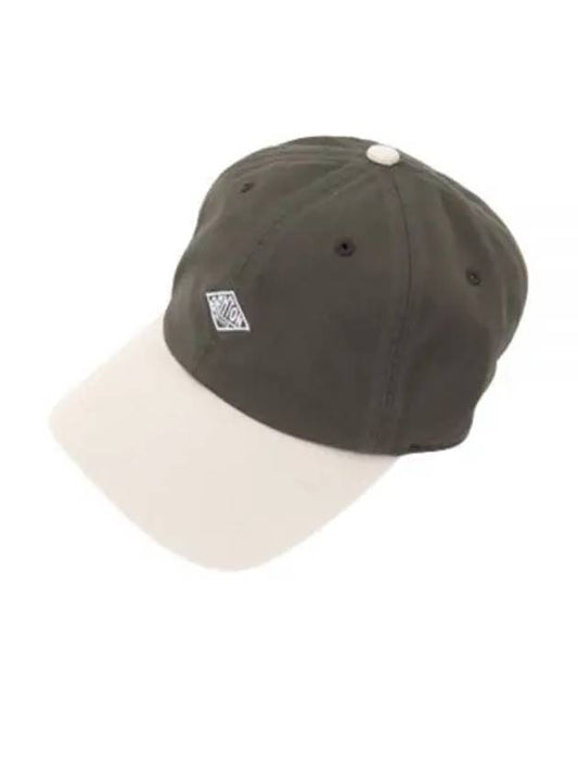 24 DTH0228 TKC CHARCOALIVORY logo embroidered cap - DANTON - BALAAN 1