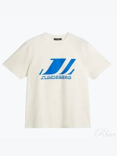 Parcy Logo Short Sleeve T-Shirt Cloud White - J.LINDEBERG - BALAAN 2