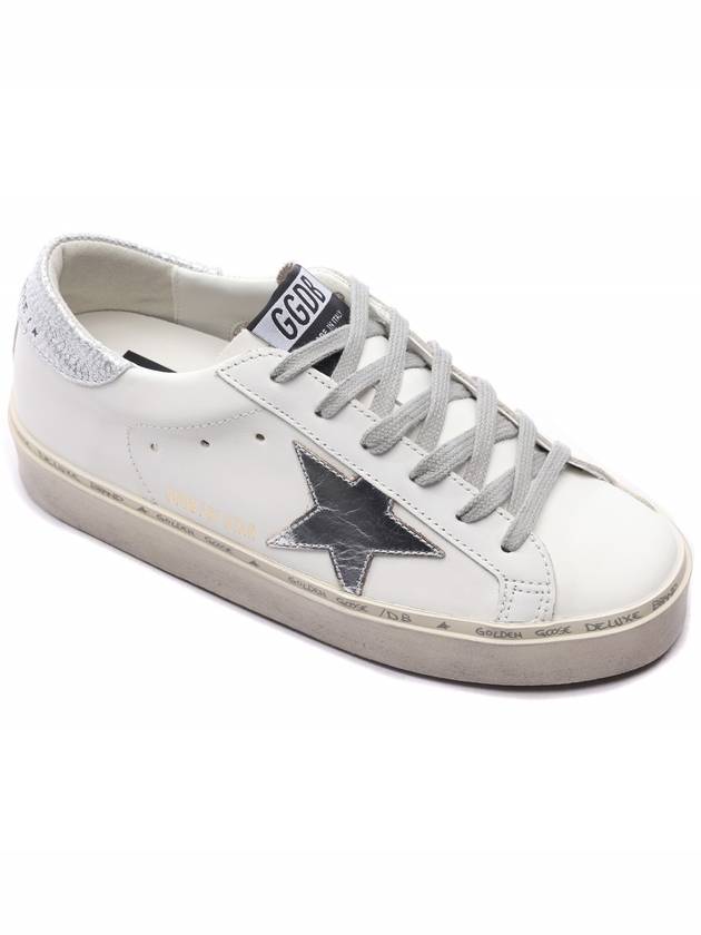 Hi Star White Metallic Silver Heel Tab Sneakers - GOLDEN GOOSE - BALAAN 4