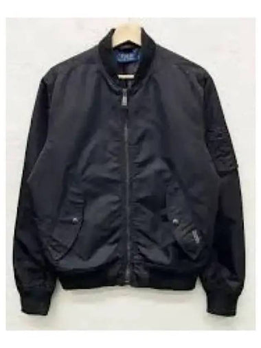 Down Bomber Jacket Black - POLO RALPH LAUREN - BALAAN 1