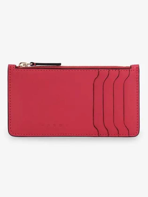 Leather Zipper Card Holder Tulip PFMO0111U0P694800R67 - MARNI - BALAAN 2