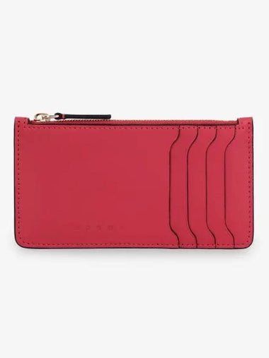 Leather Zipper Card Holder Tulip PFMO0111U0P694800R67 - MARNI - BALAAN 1