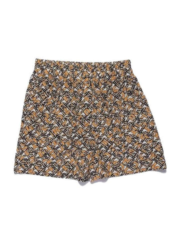 Women's Monogram Print Shorts - BURBERRY - BALAAN.