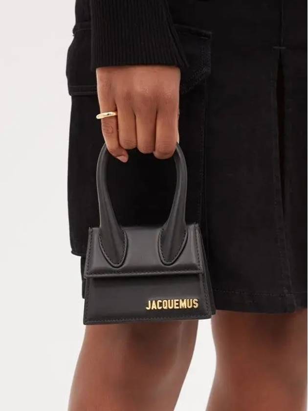 Jacquemus CHIQUITO mini leather bag gold logo bag - JACQUEMUS - BALAAN 3