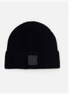 Extra Fine Merino Wool Logo Beanie Black - CP COMPANY - BALAAN 2