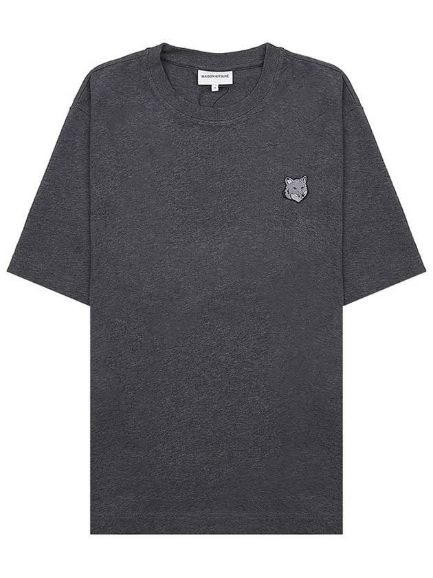 Bold Fox Head Patch Oversized Short Sleeve T-Shirt Grey - MAISON KITSUNE - BALAAN 10