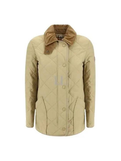 Diamond Quilted Thermoregulated Barn Jacket Honey - BURBERRY - BALAAN 2