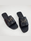 375 size Villa Villa Silver Metal Black Sandals Mule Slippers - HERMES - BALAAN 4