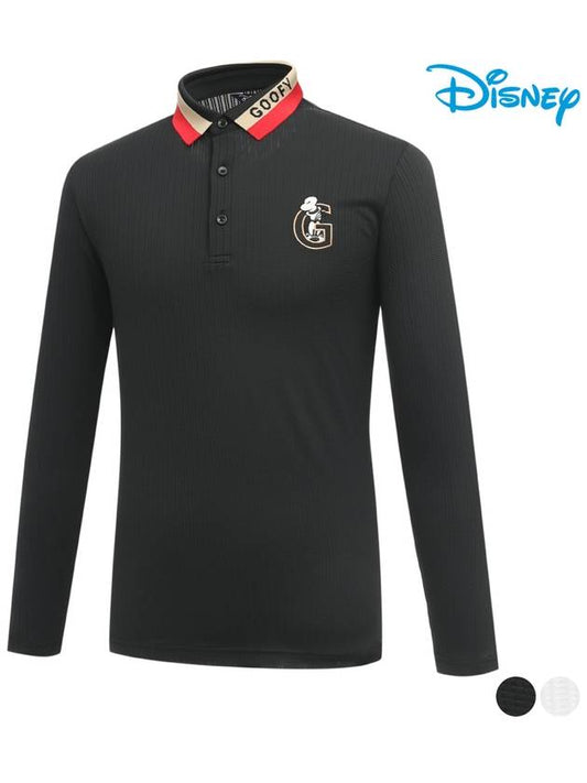 Disney Collar Color Logo Long Sleeve Collar T-Shirt DO1MTS005 - DISNEY GOLF - BALAAN 2